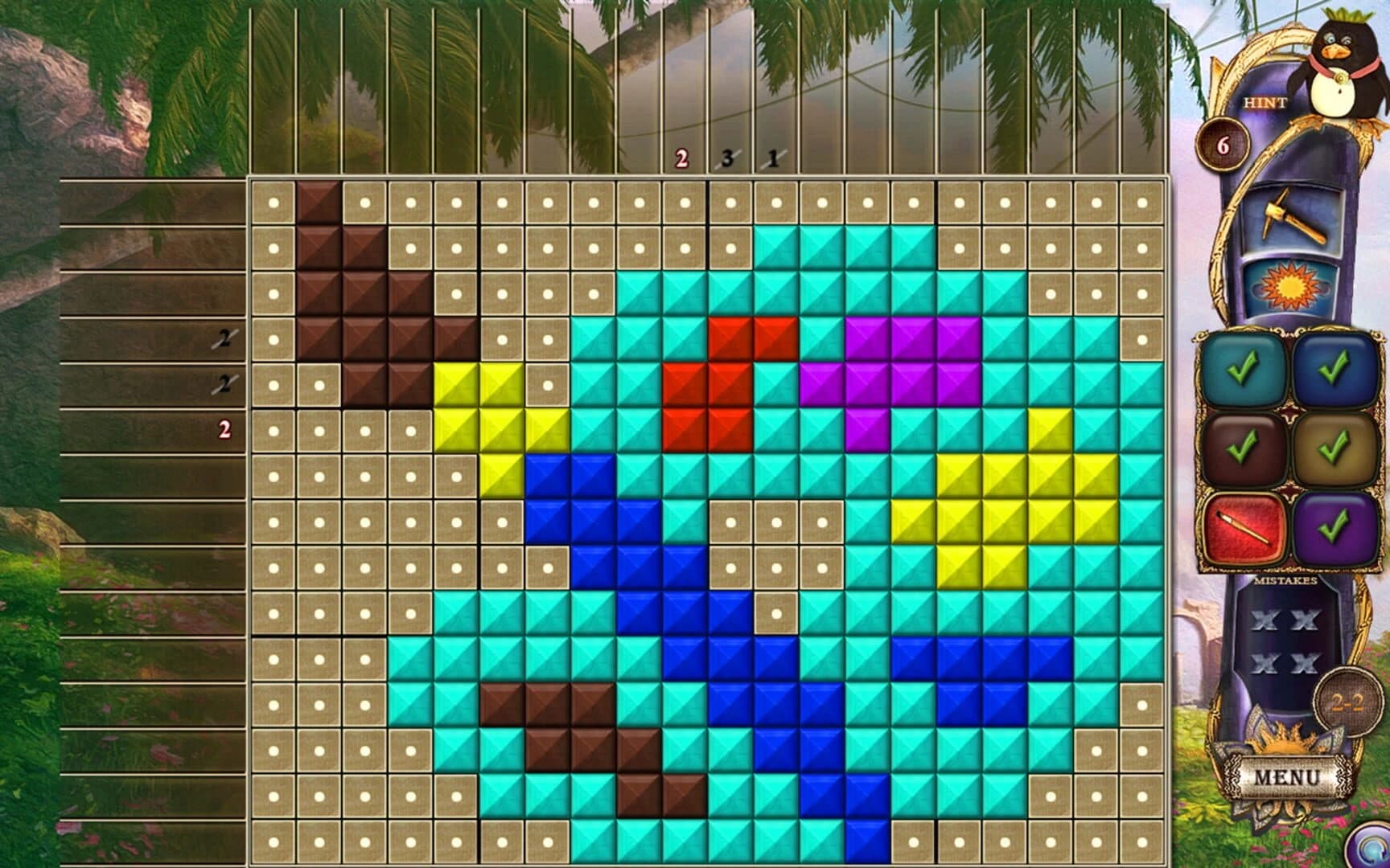 Fantasy Mosaics 17: New Palette screenshot 1