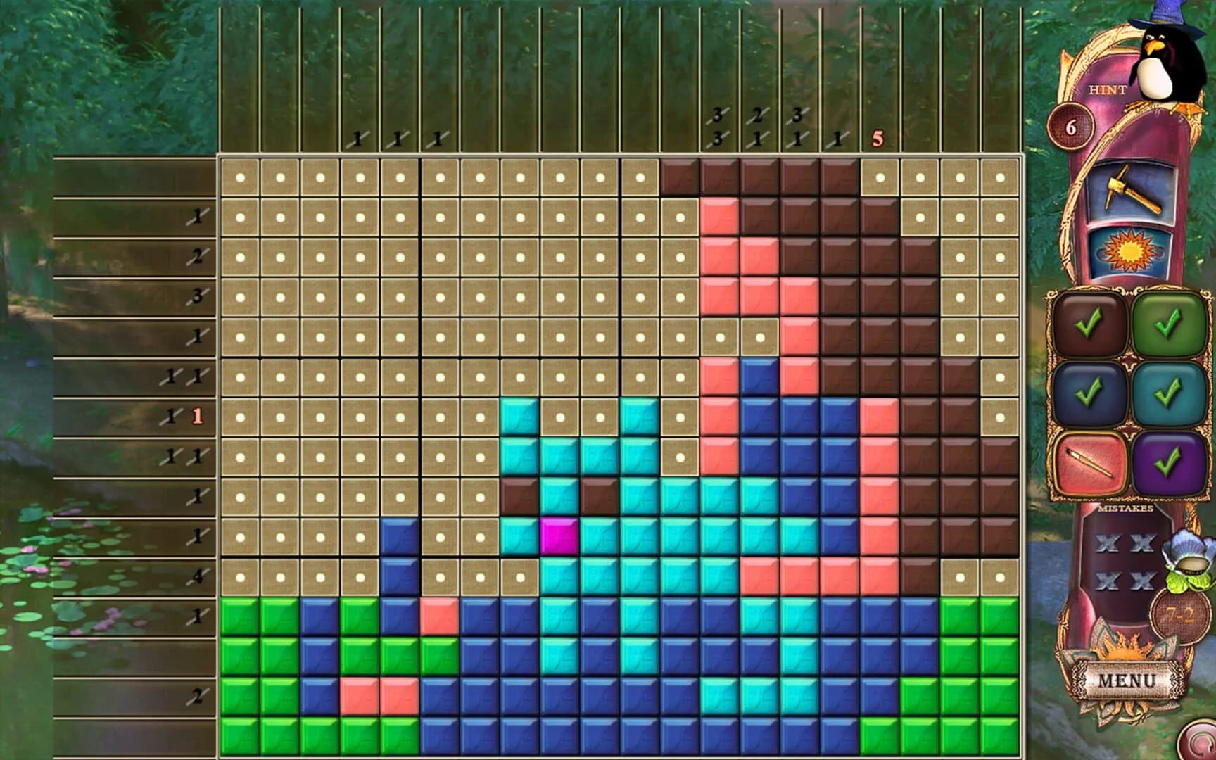 Fantasy Mosaics 26: Fairytale Garden screenshot 3