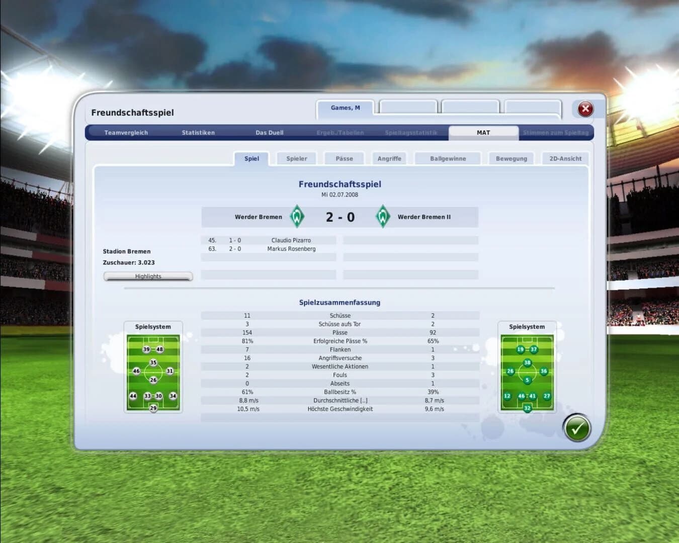 FIFA Manager 09 screenshot 2