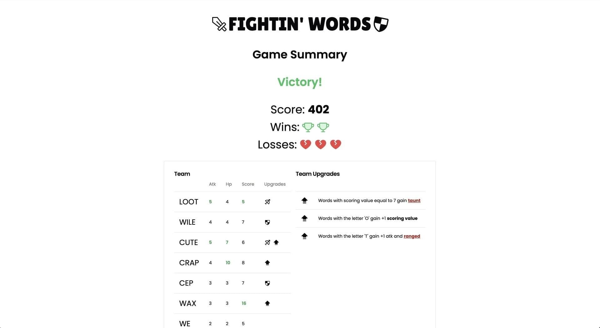 Fightin' Words screenshot 4