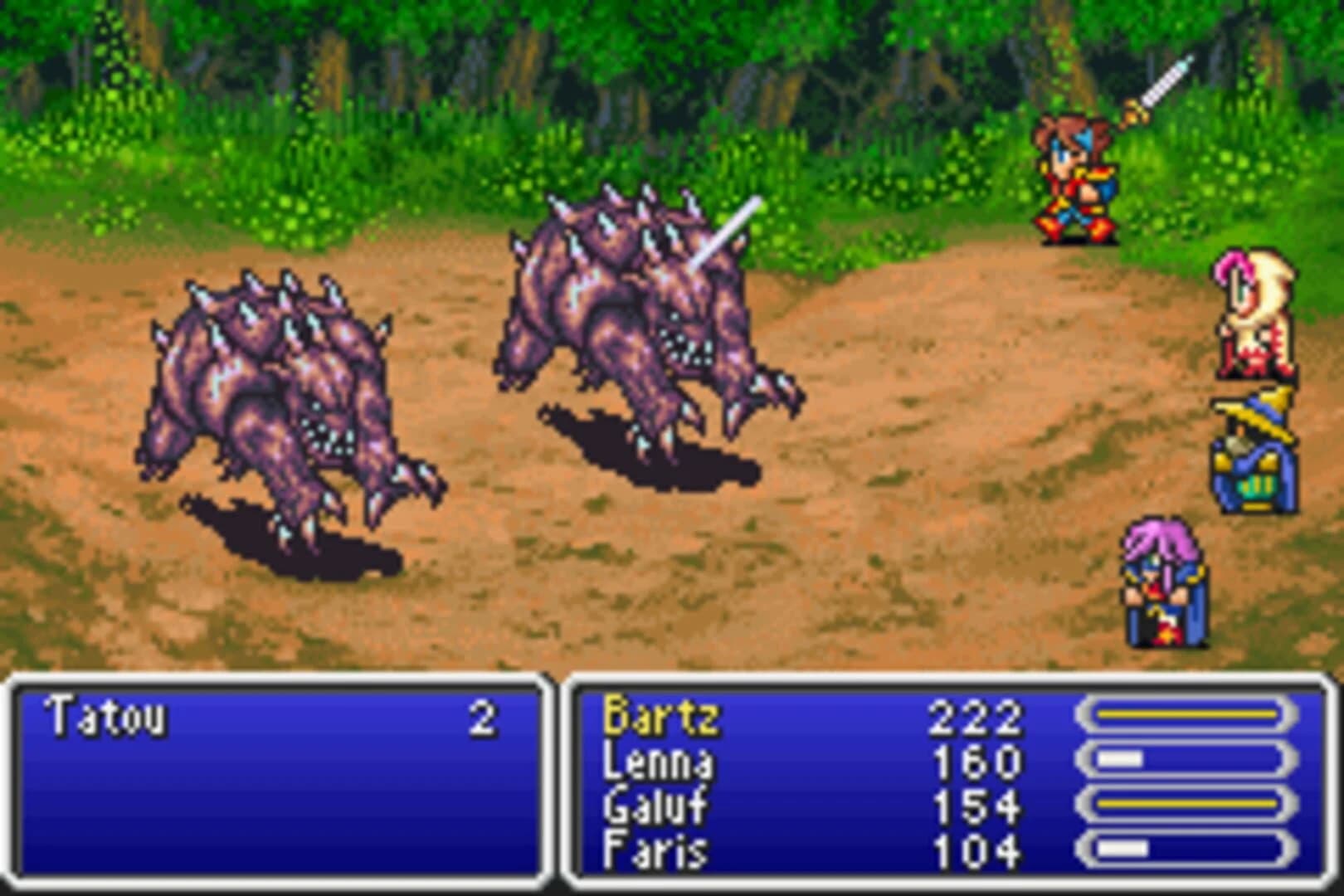 Final Fantasy V Advance screenshot 1