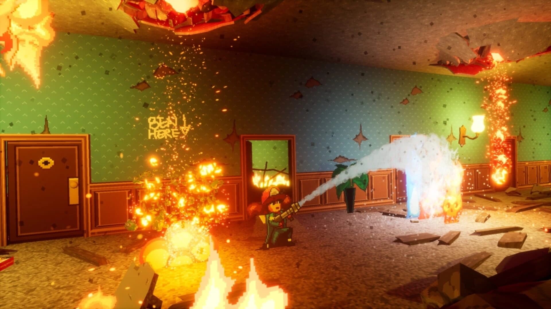 Firegirl: Hack 'n Splash Rescue DX screenshot 1