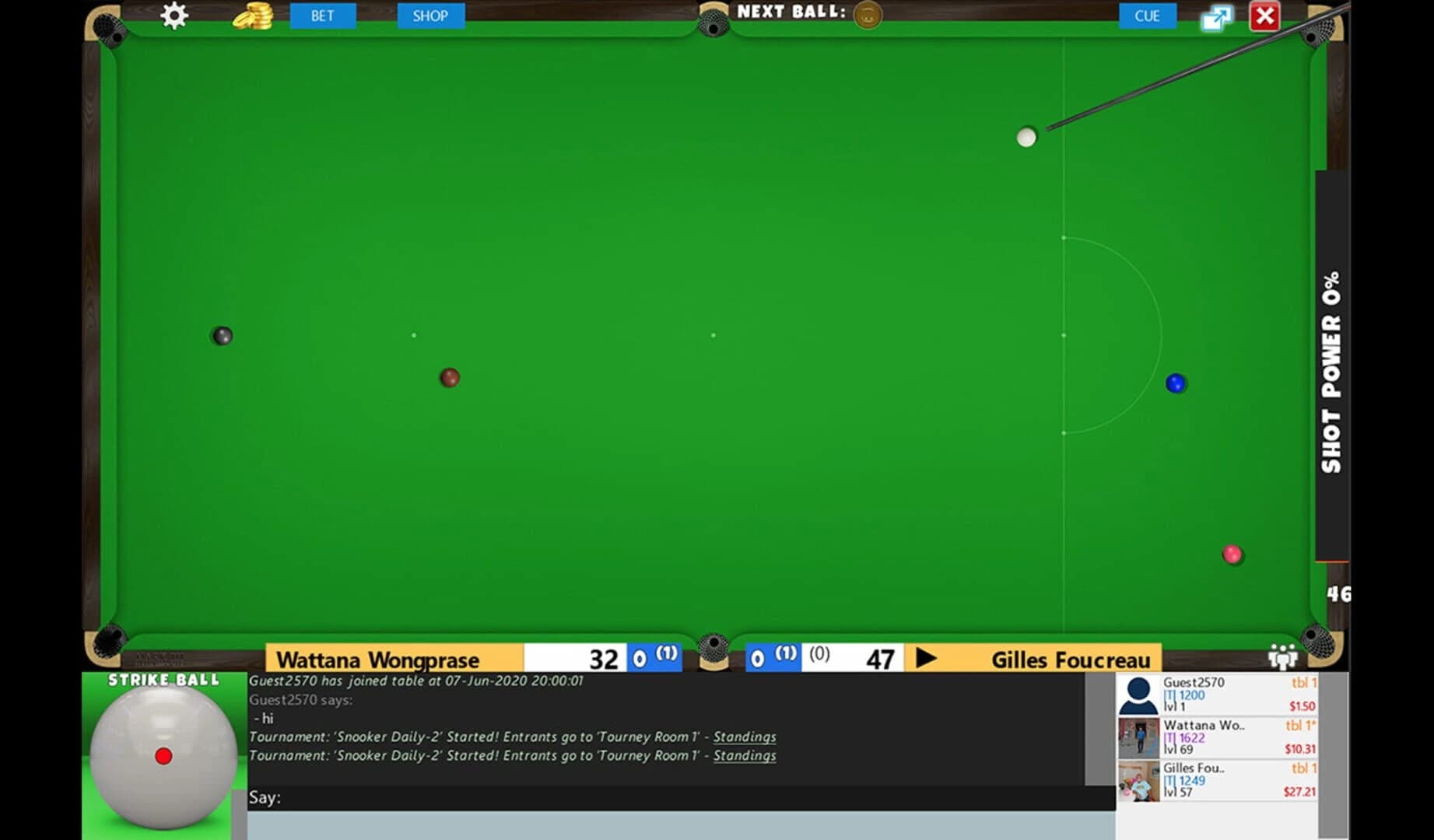 Flash Snooker Game screenshot 4