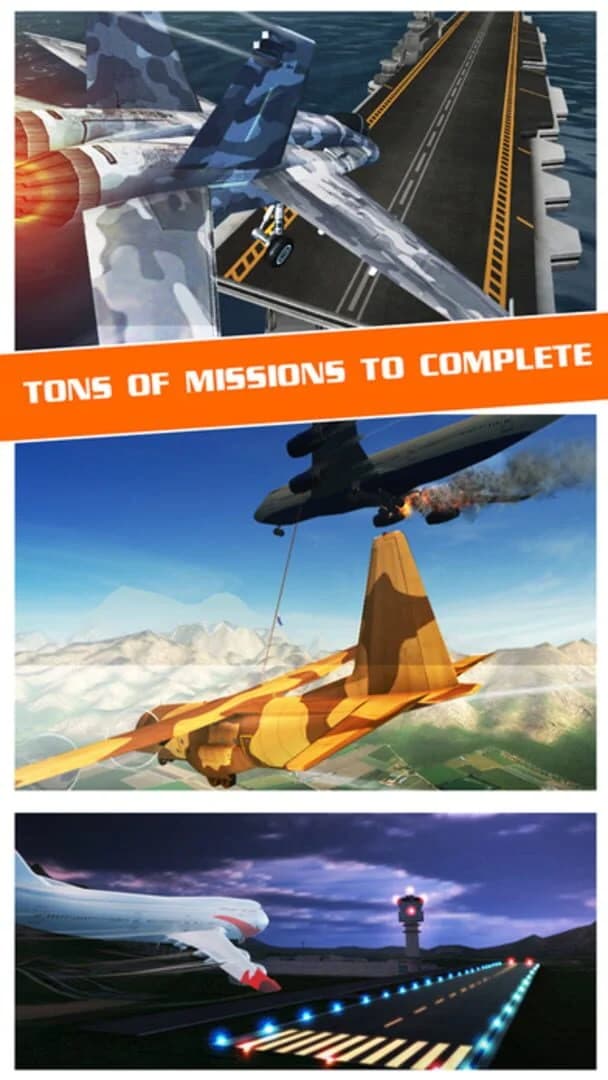 Flight Pilot Simulator: 3D Flying Games screenshot 1