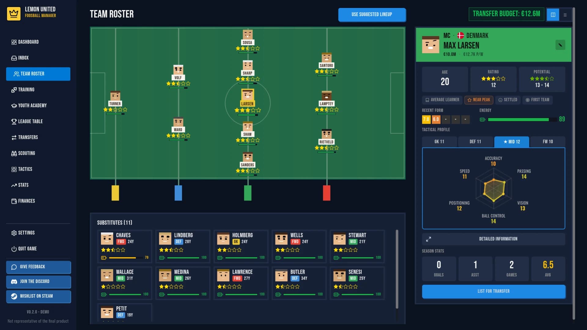 Foosball Manager screenshot 2