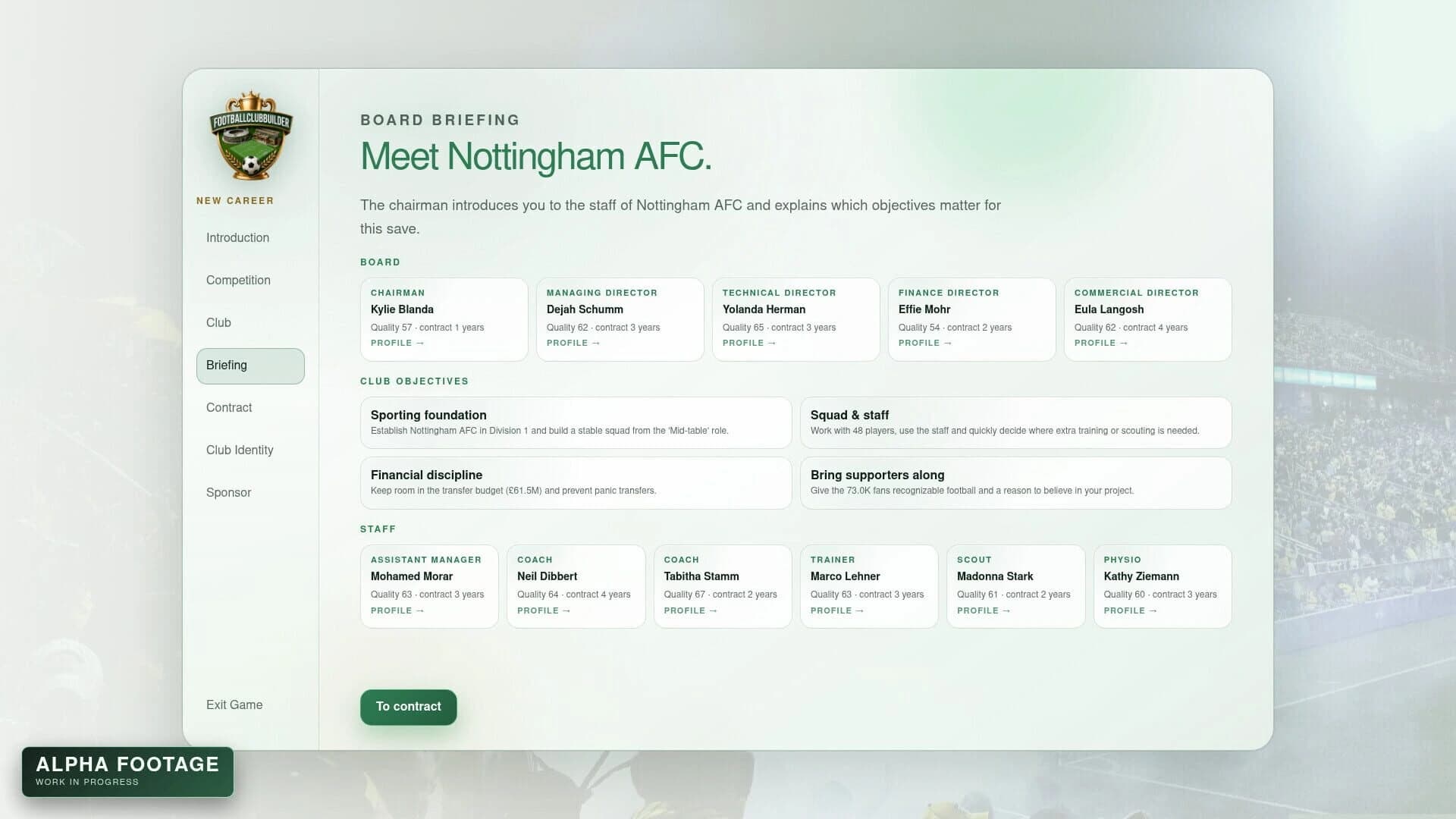Football Club Builder screenshot 1