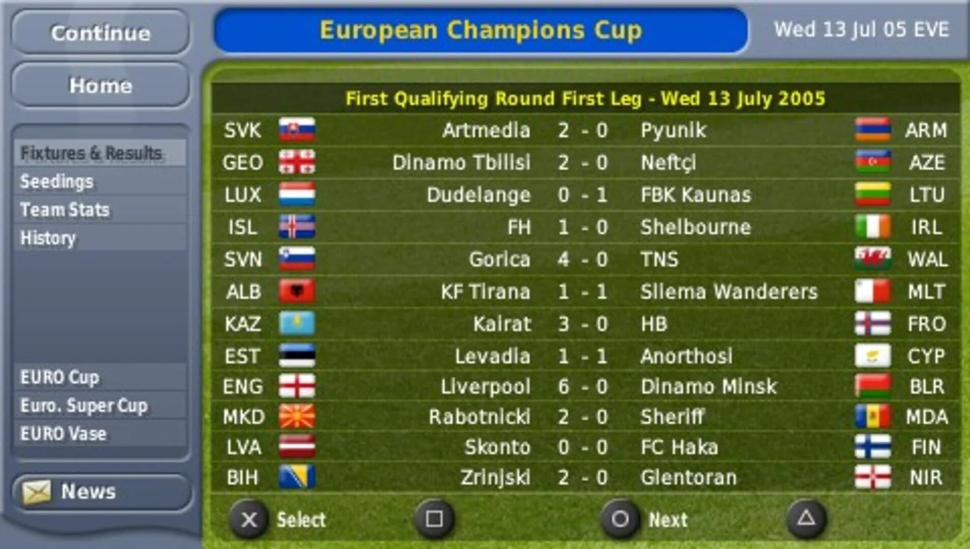 Football Manager Handheld screenshot 1