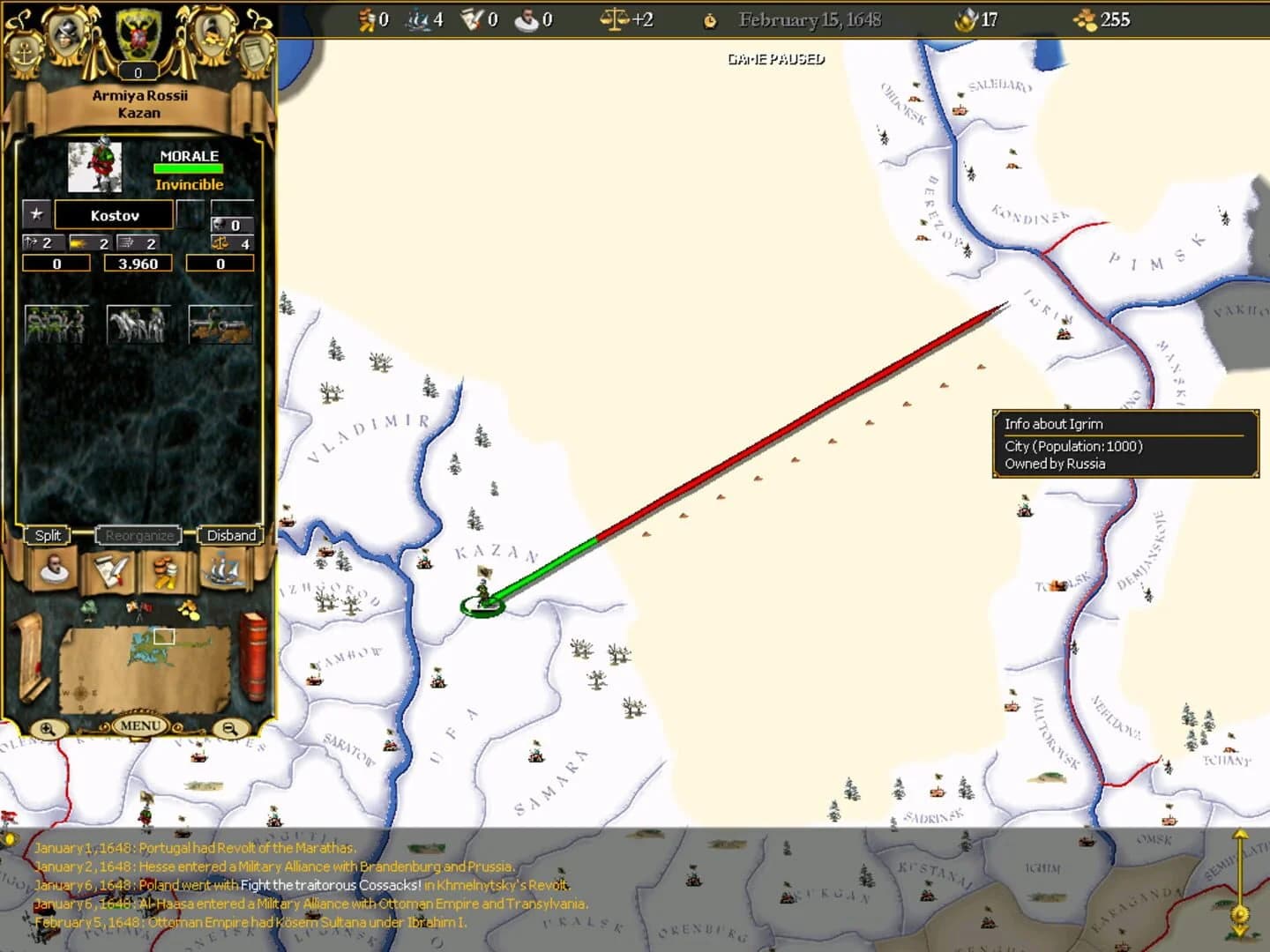 For The Glory: A Europa Universalis Game screenshot 5
