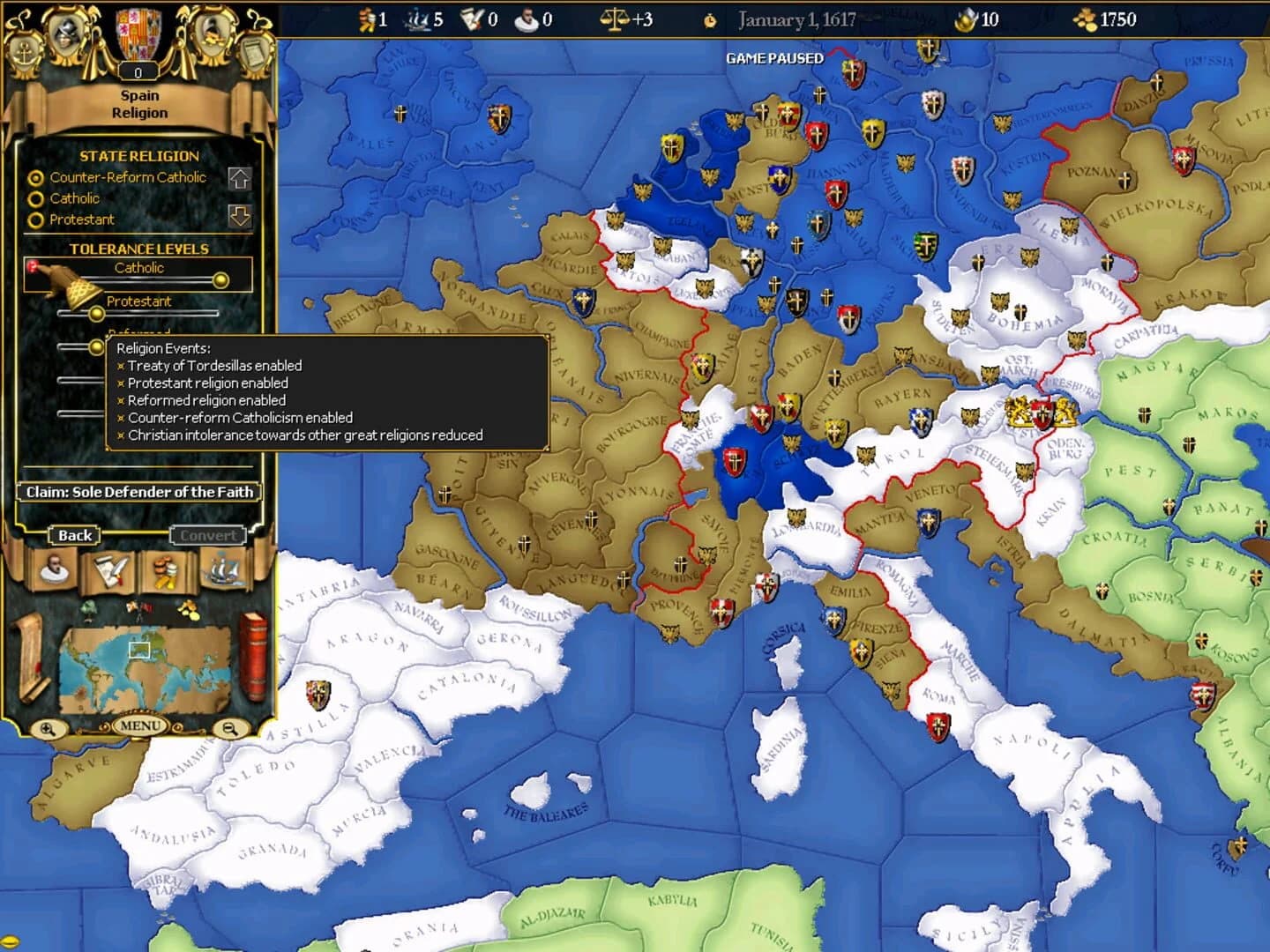 For The Glory: A Europa Universalis Game screenshot 2
