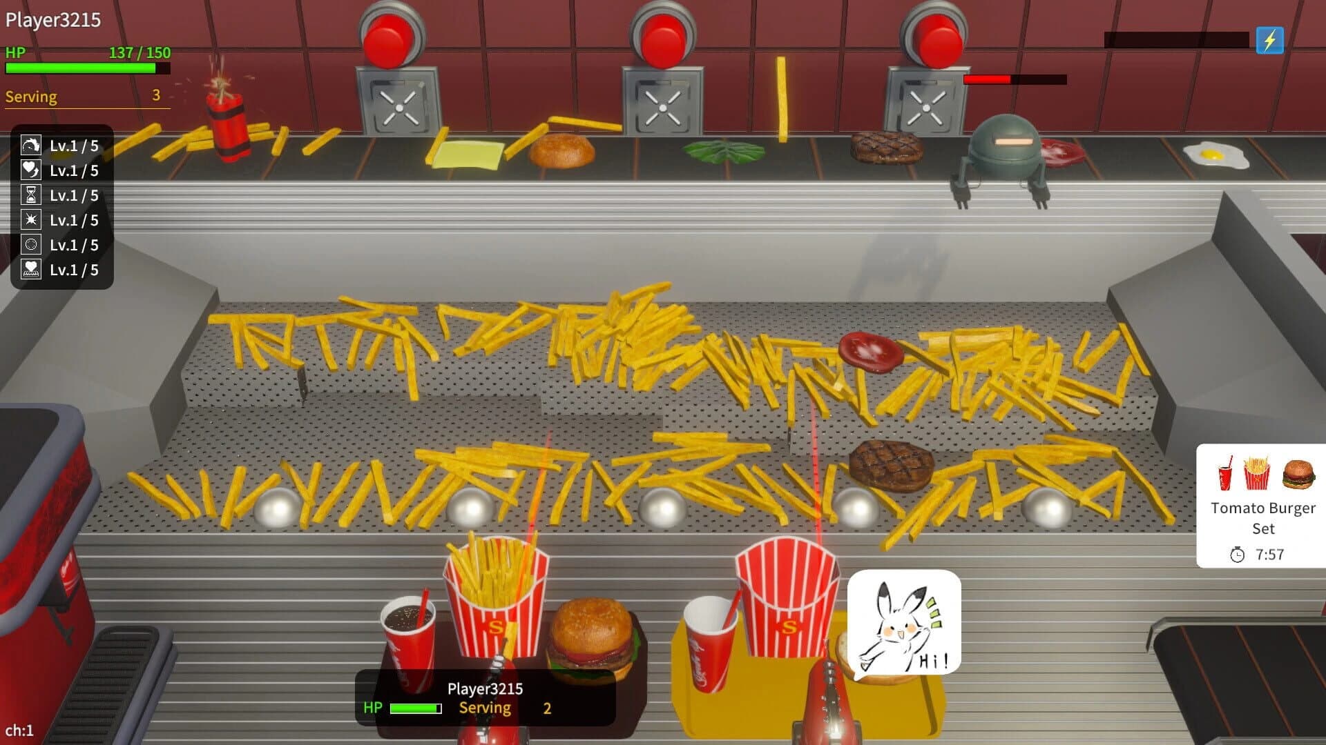 French Fries Pusher Friends screenshot 2