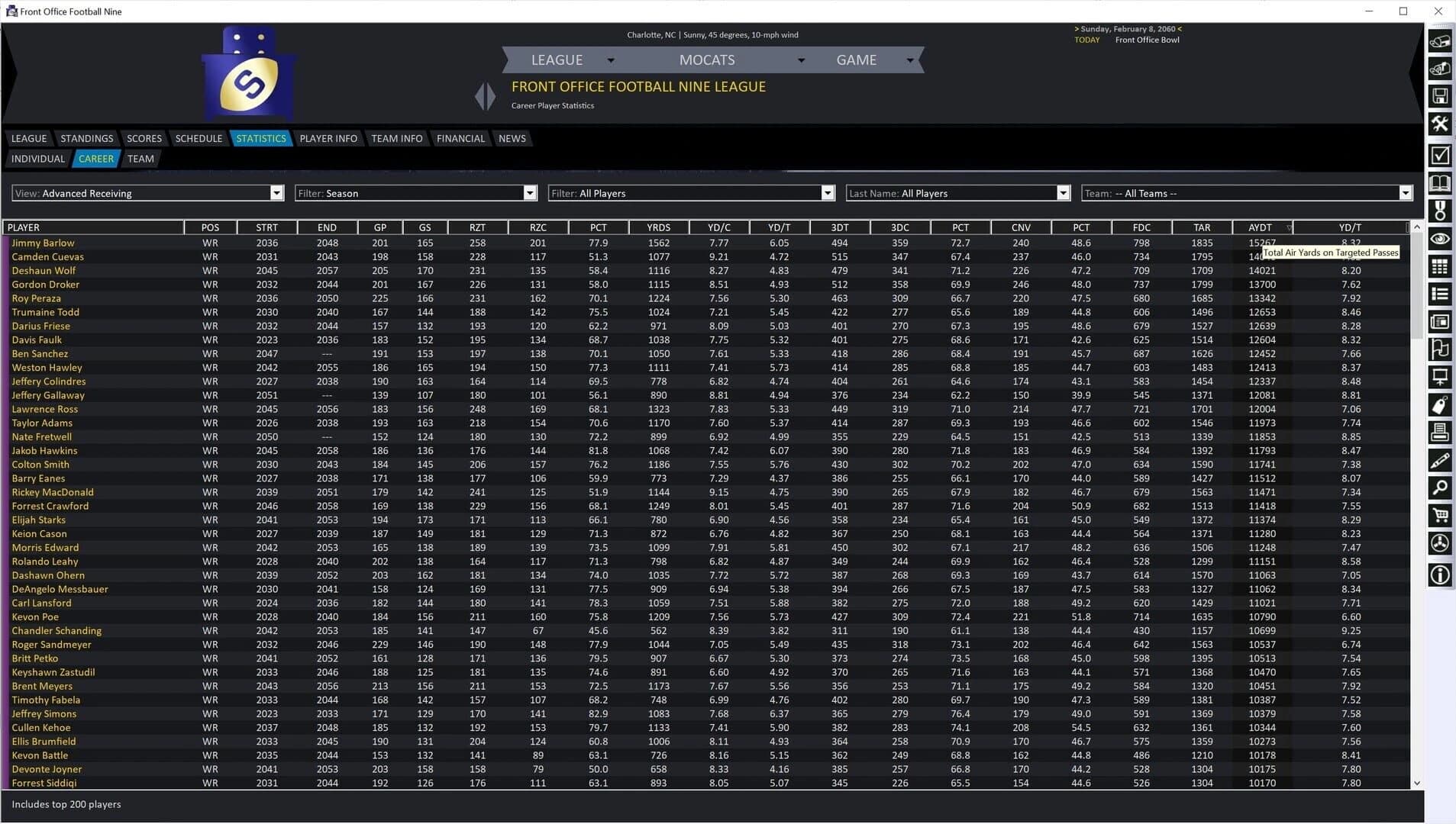 Front Office Football Nine screenshot 3