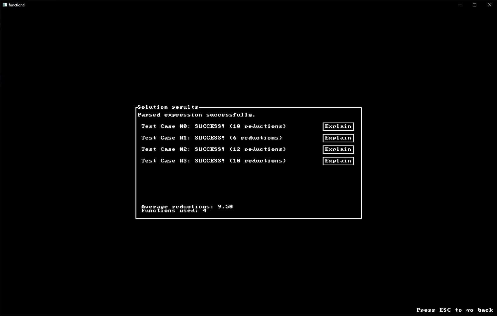 Functional screenshot 4