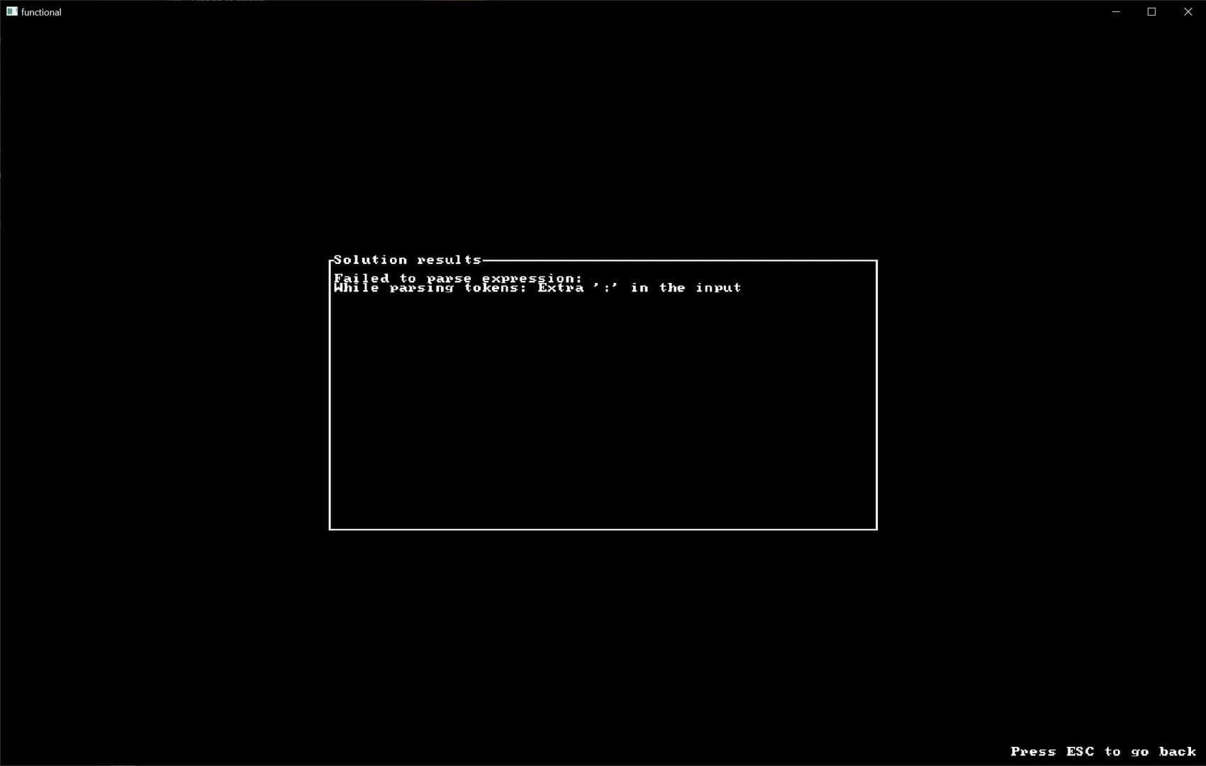 Functional screenshot 1