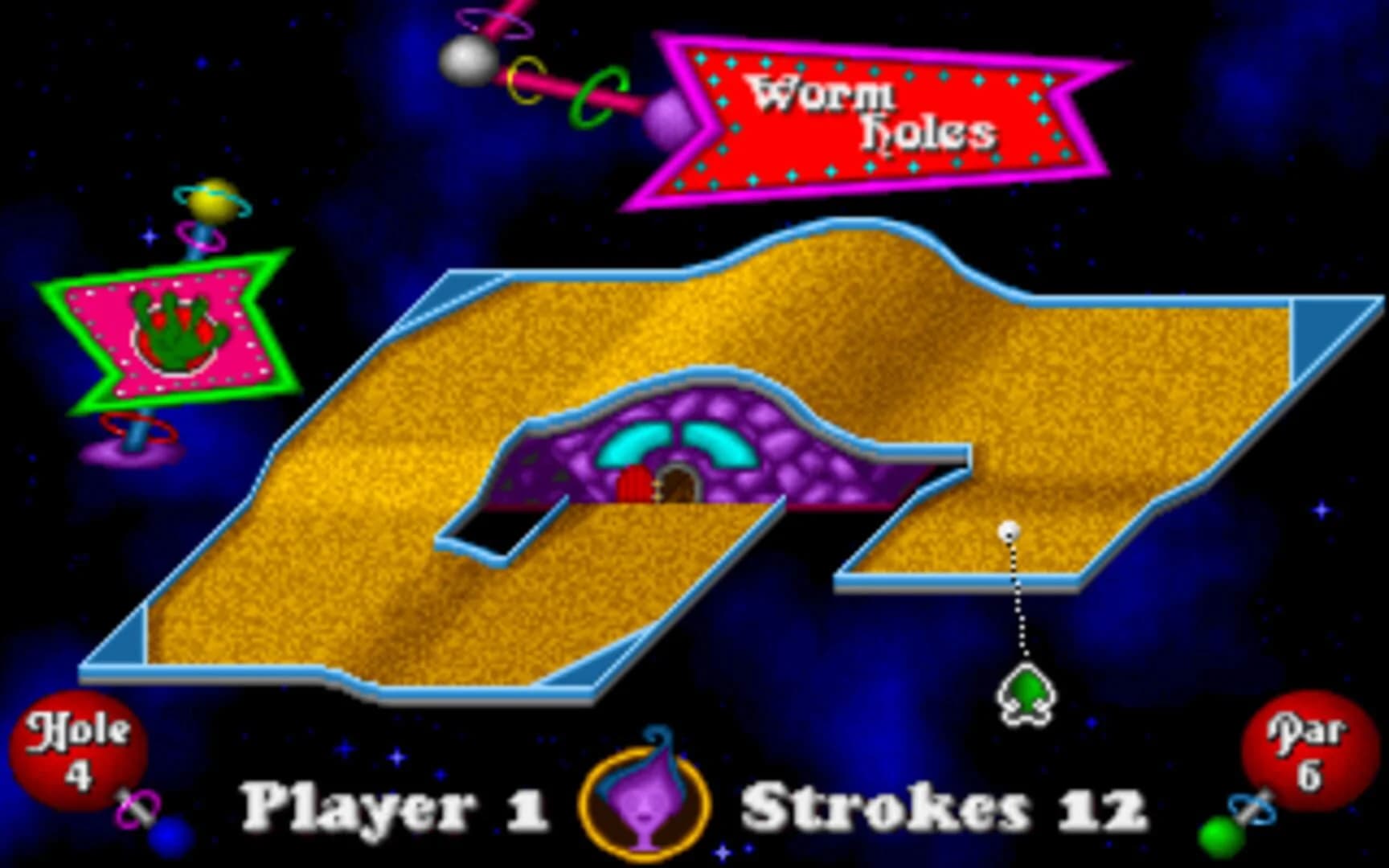 Fuzzy's World of Miniature Space Golf screenshot 3