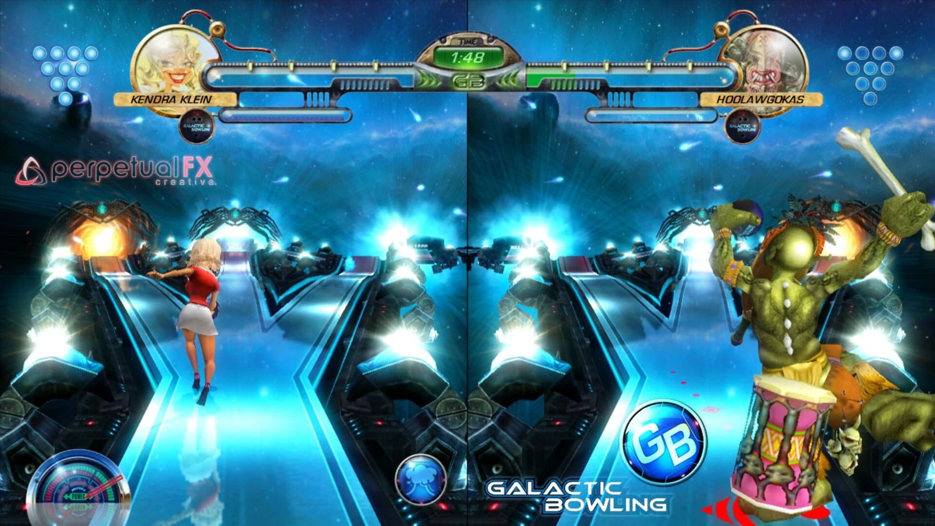 Galactic Bowling screenshot 3