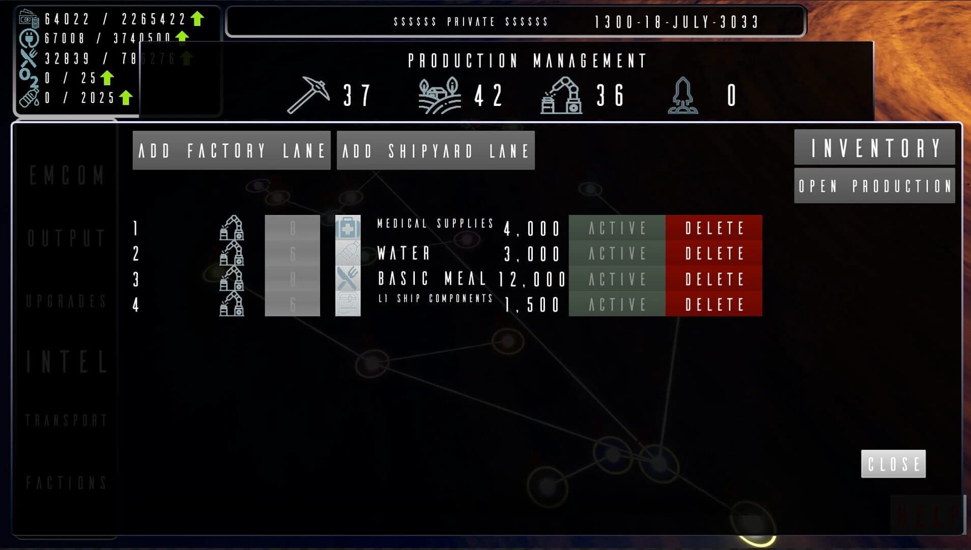 Galatic Management screenshot 1