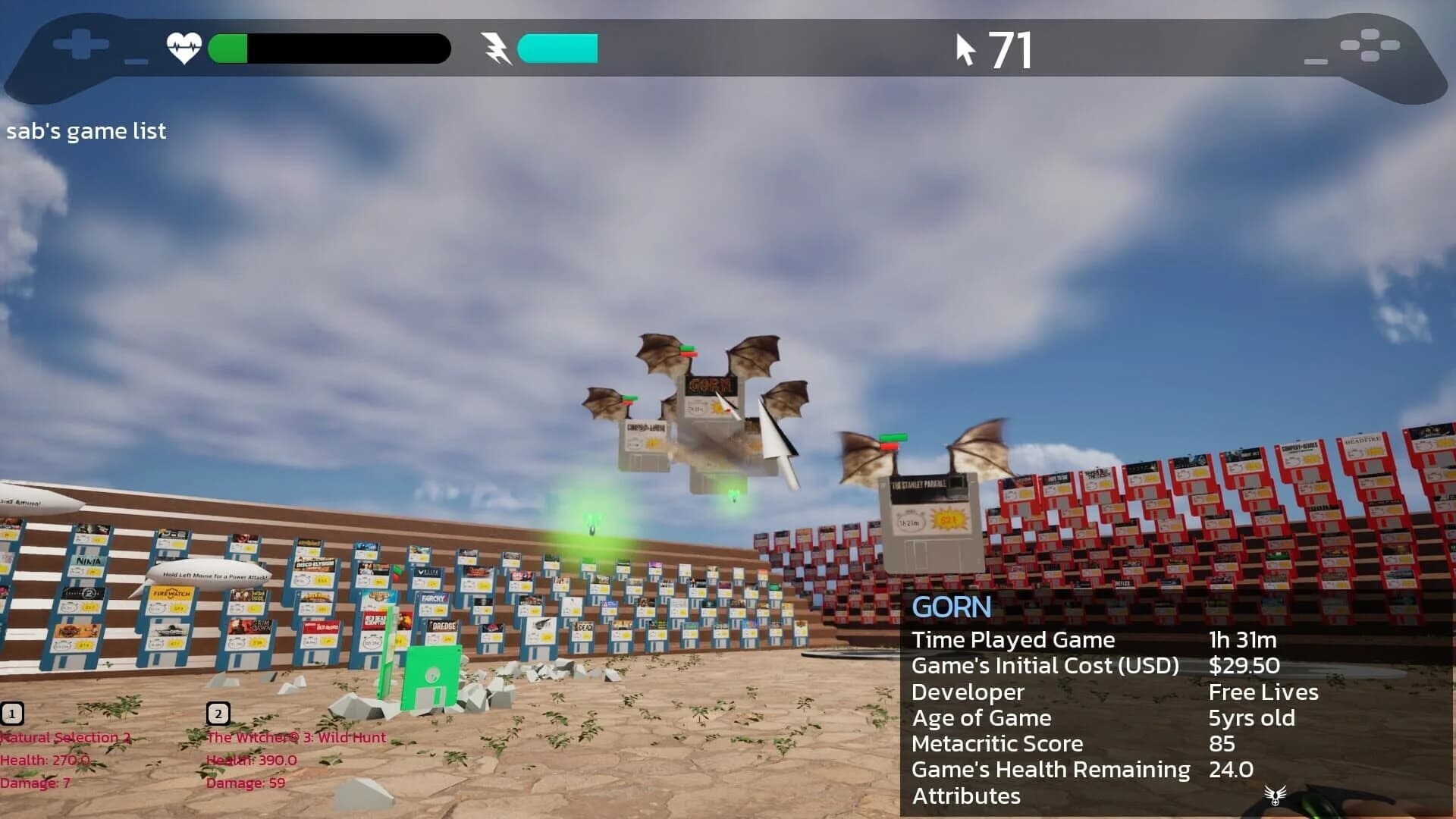 Game Quest: The Backlog Battler screenshot 2