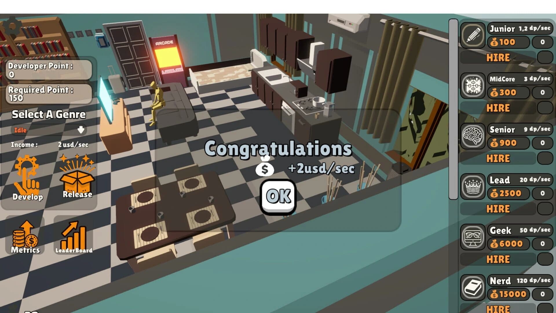 GameDev Clicker: Tap & Build screenshot 1