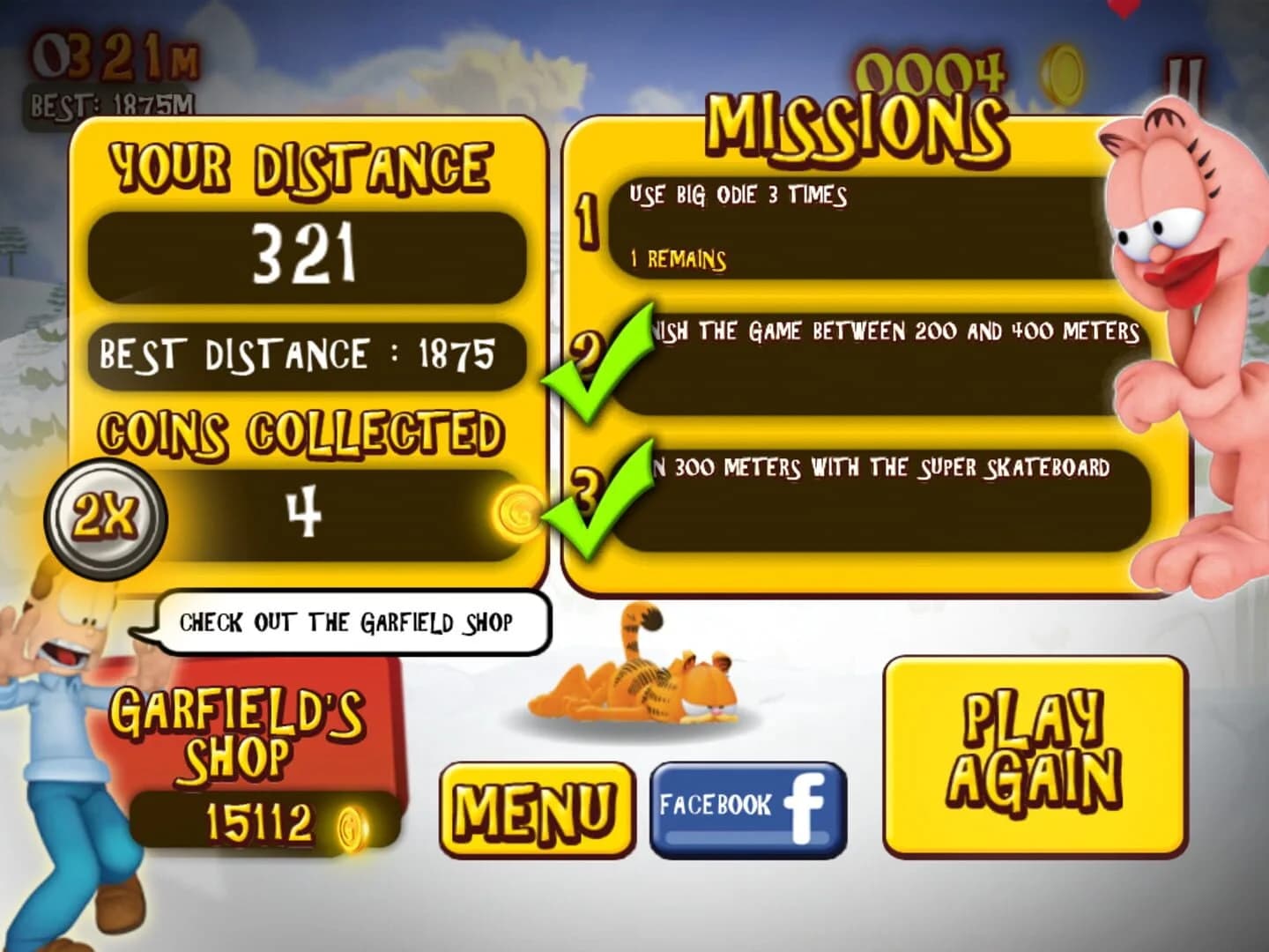 Garfield's Wild Ride screenshot 4