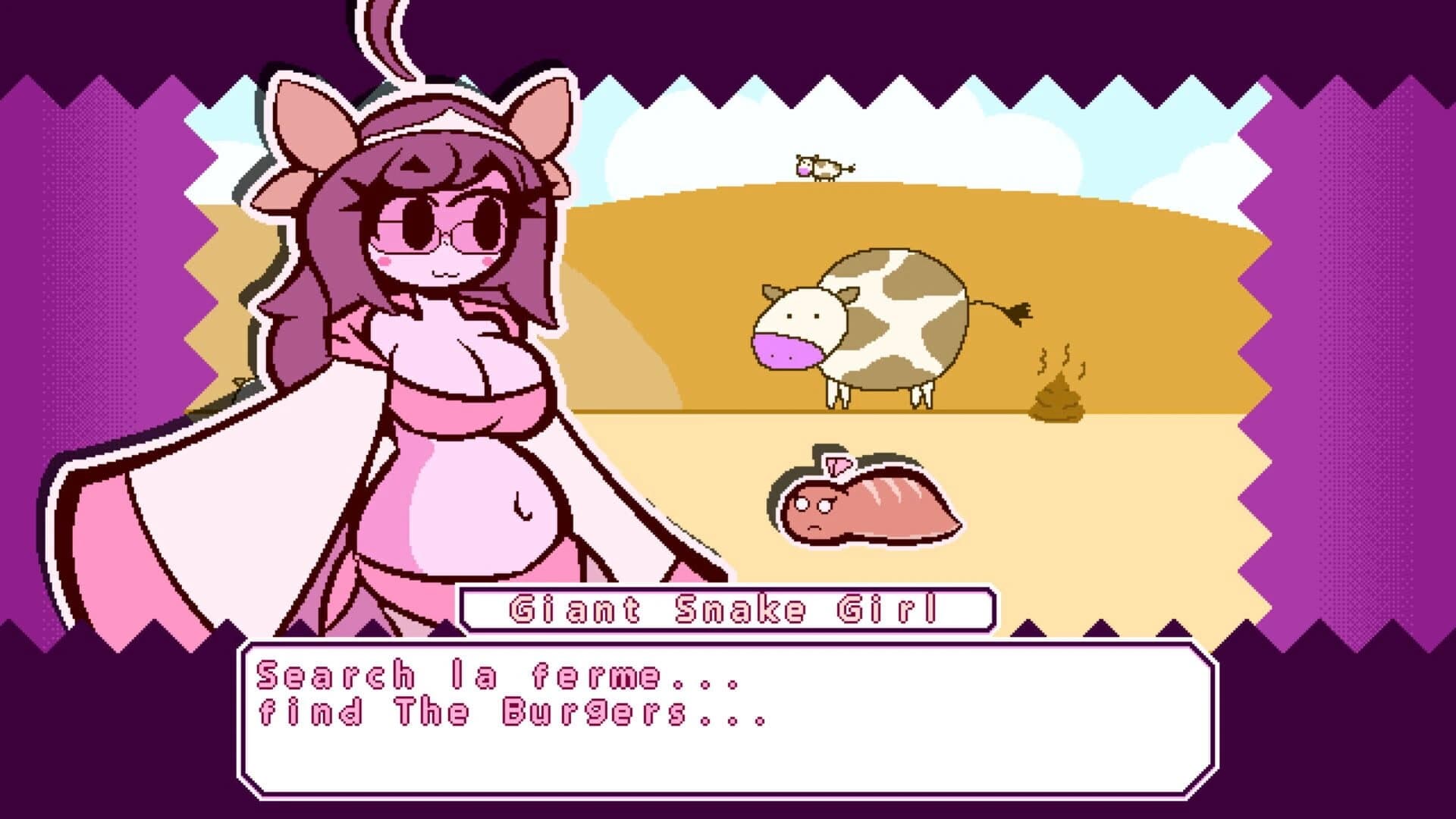 Giant Snake Girl Wants the Burger! screenshot 4