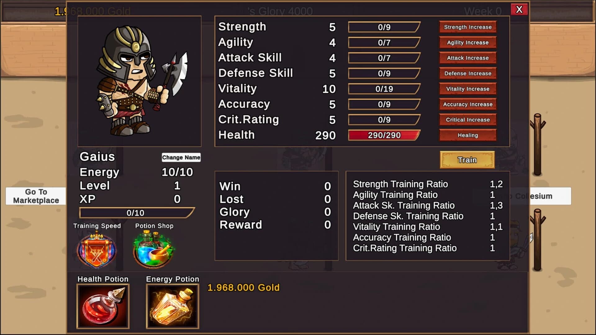 Gladiators and Glory screenshot 1