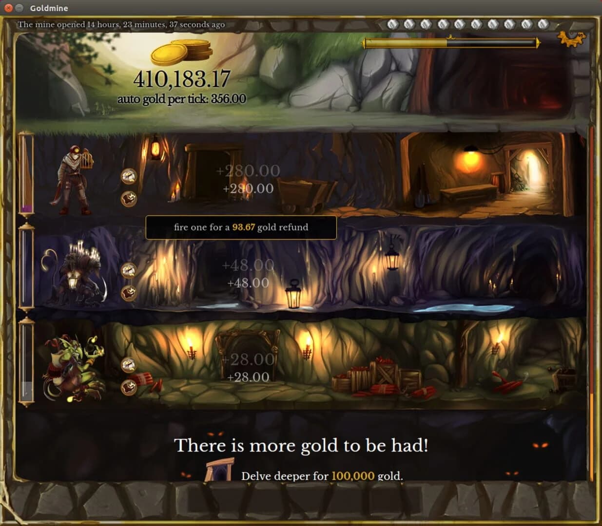 Goldmine screenshot 2