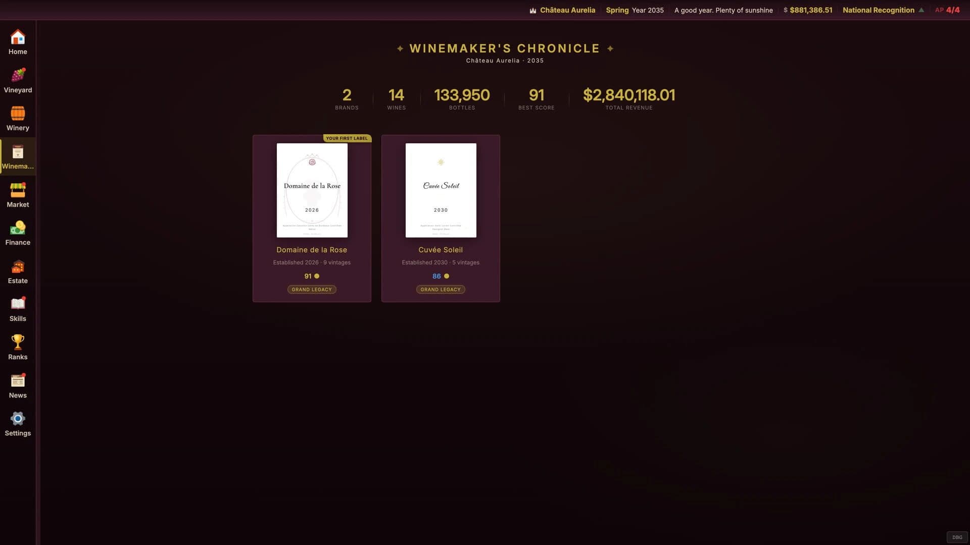 Grand Cru: The Wine Maker screenshot 2