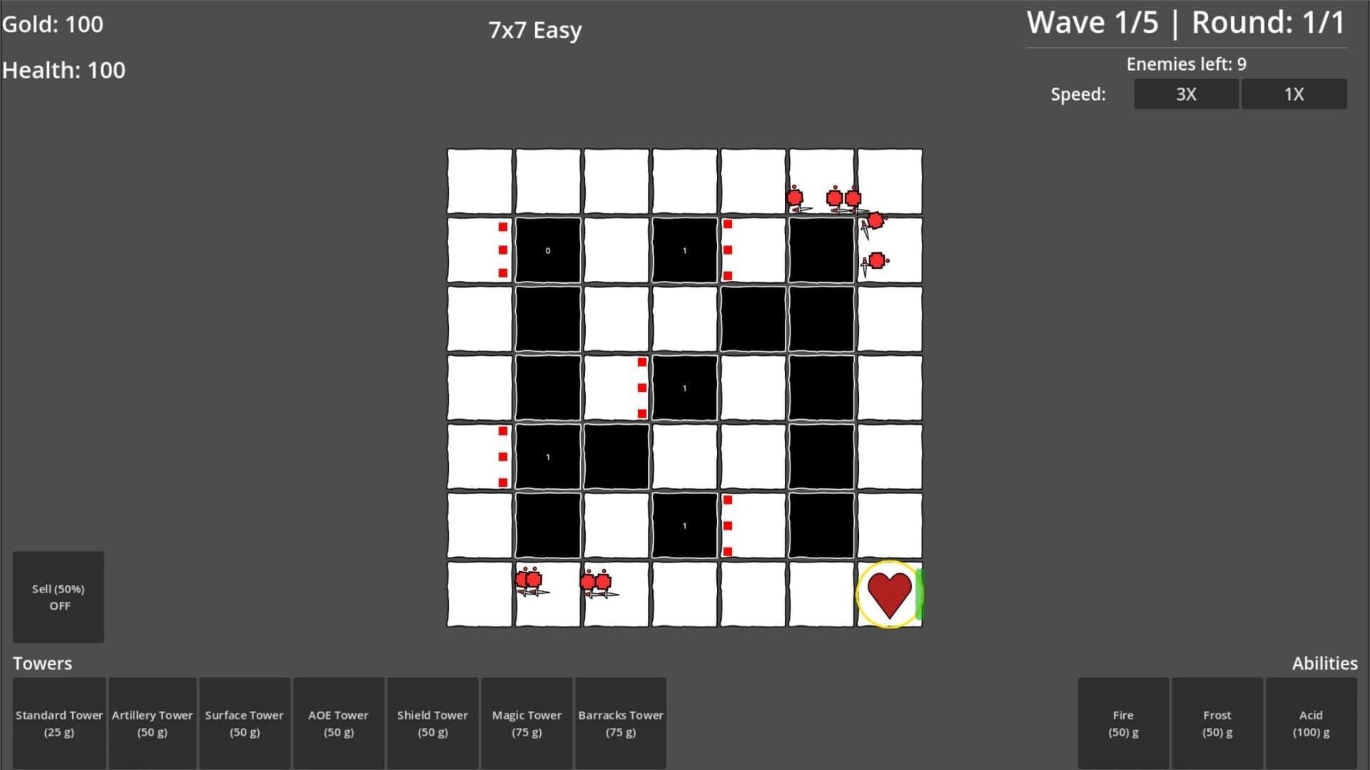Grid Battles screenshot 1
