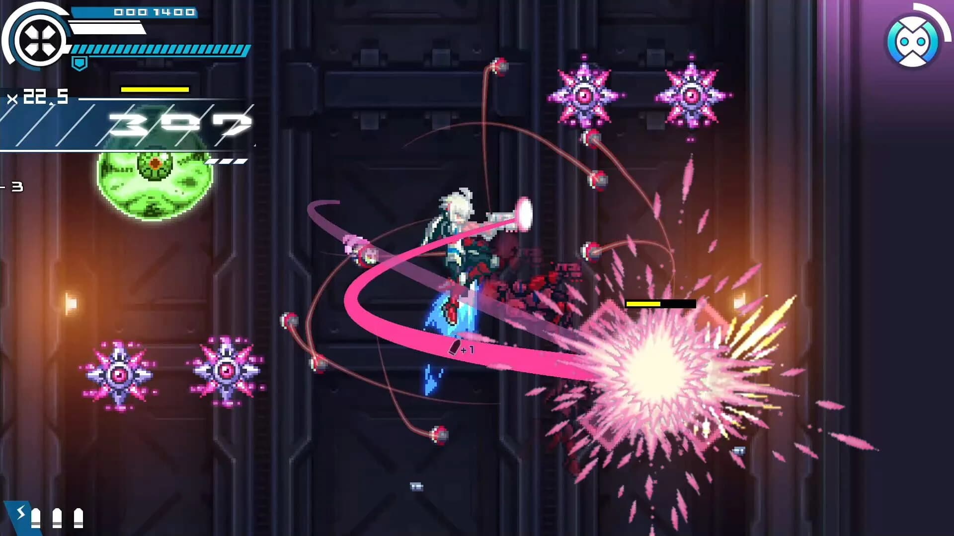 Gunvolt Chronicles: Luminous Avenger iX screenshot 2
