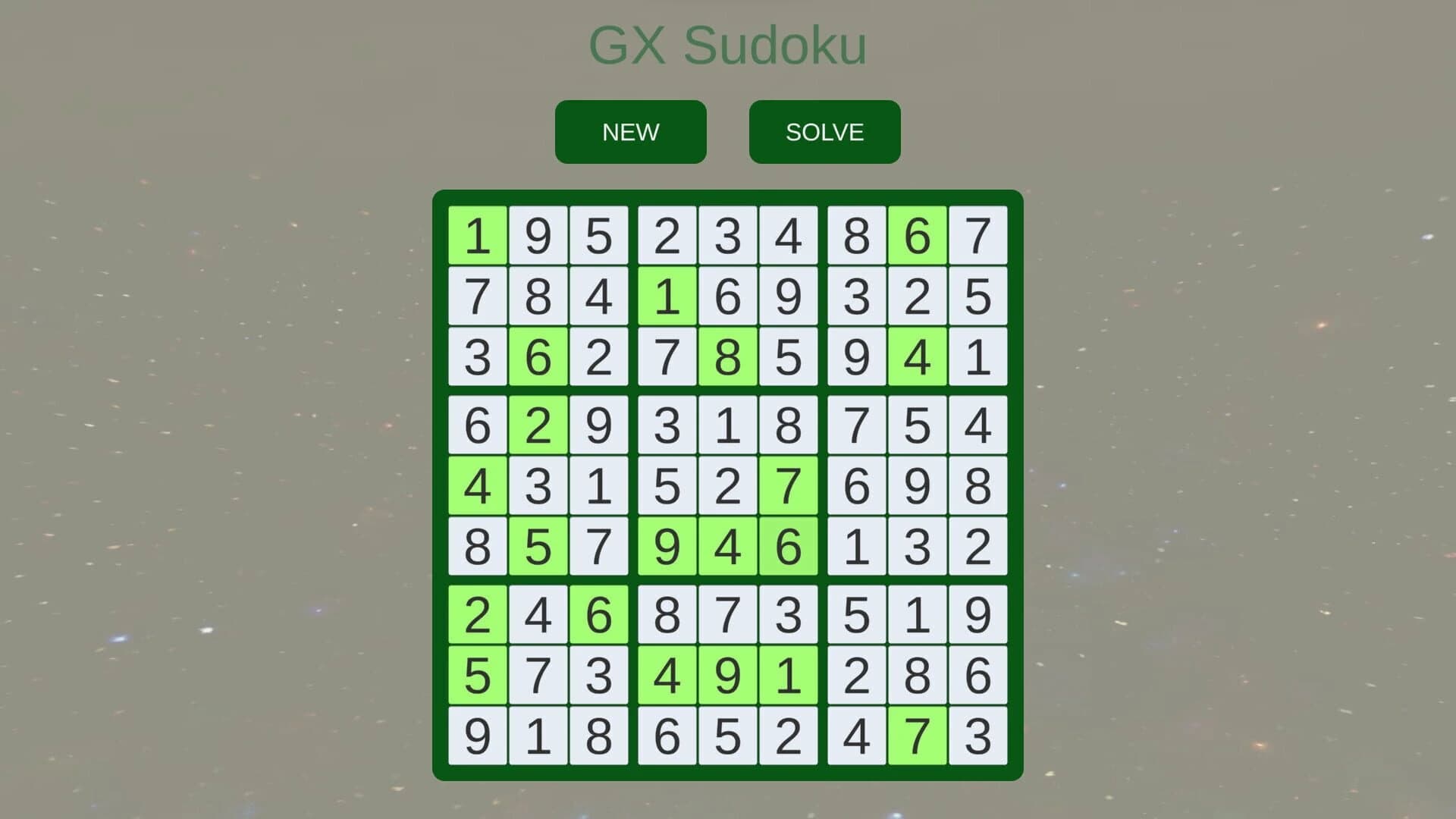 GX Sudoku screenshot 2