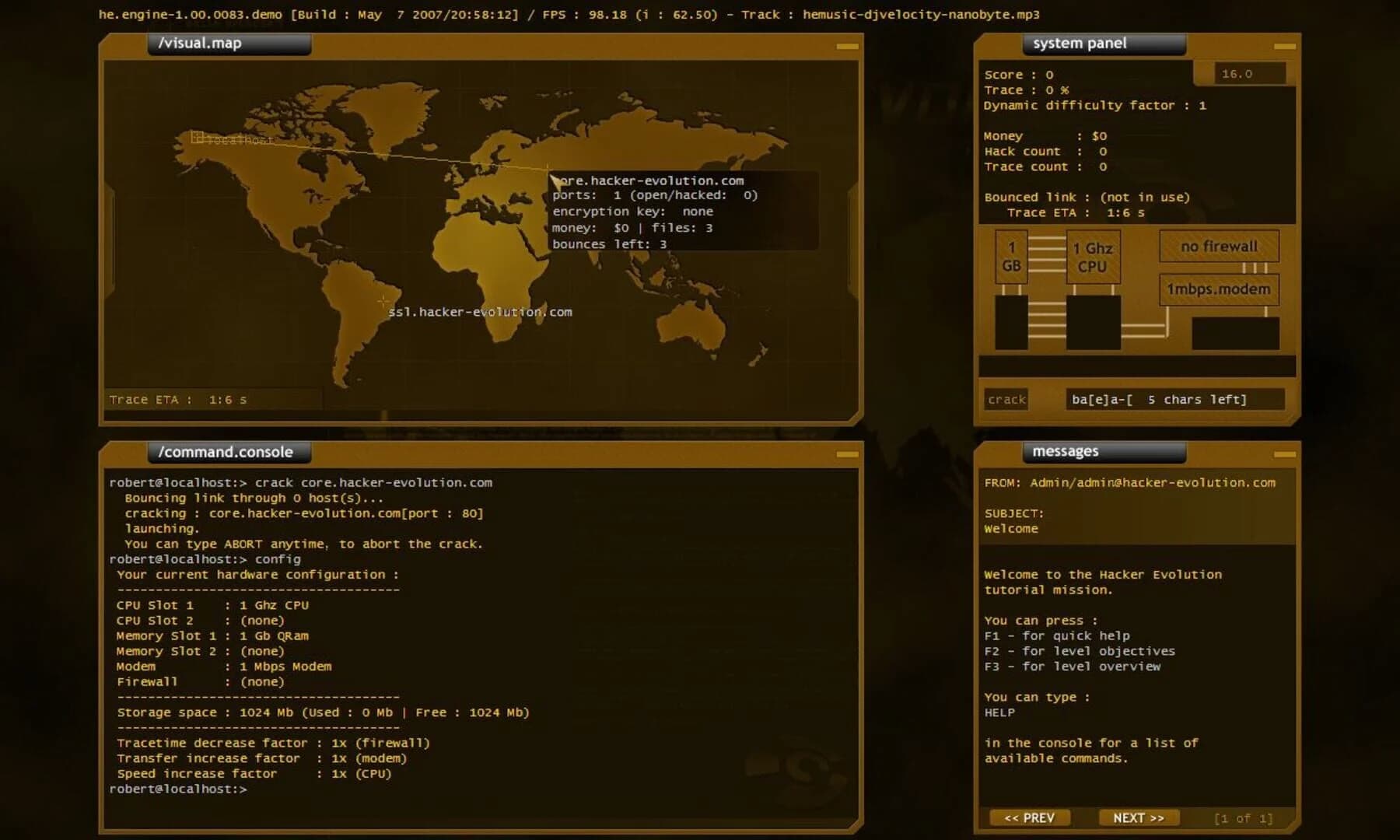 Hacker Evolution screenshot 1
