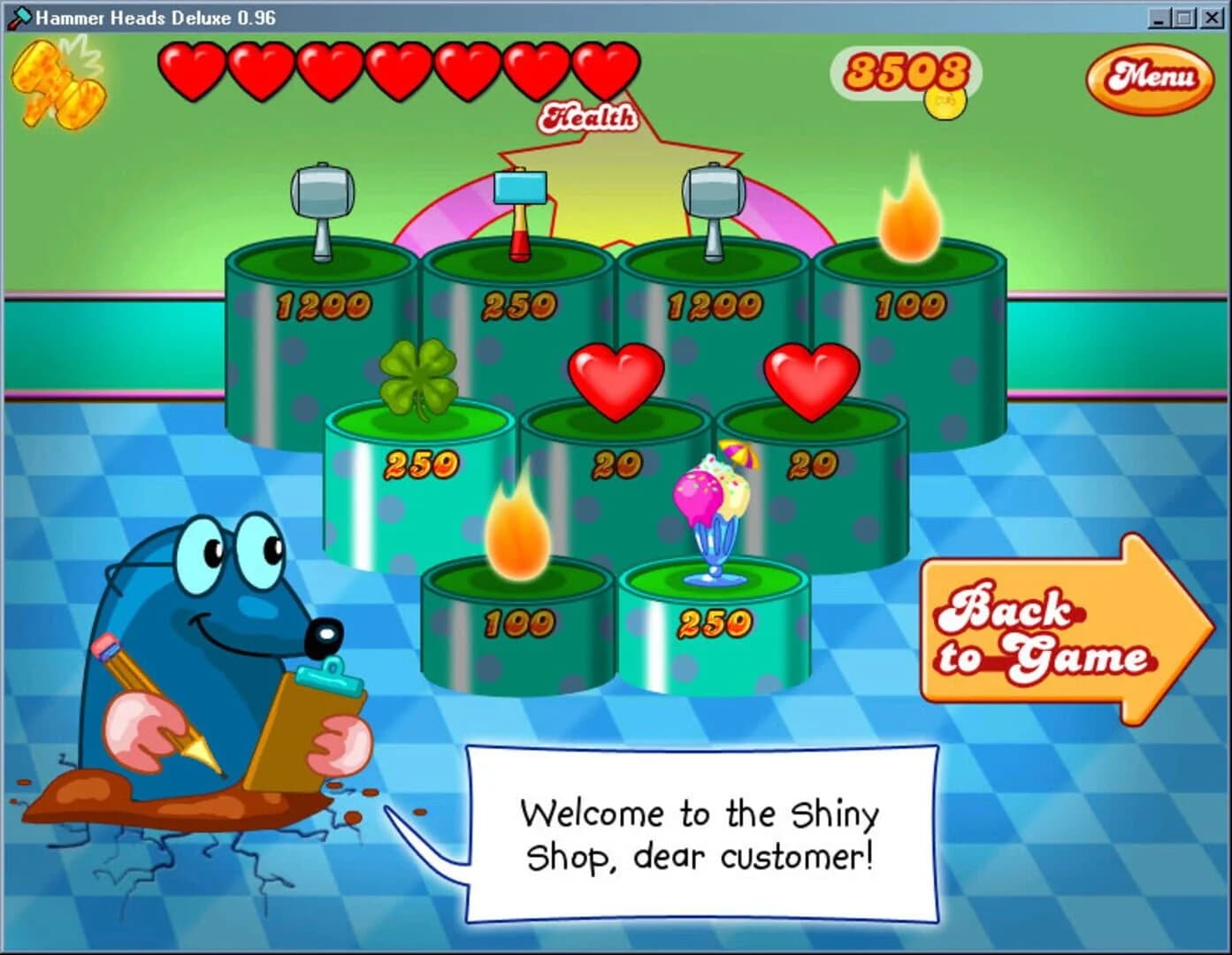 Hammer Heads Deluxe screenshot 1