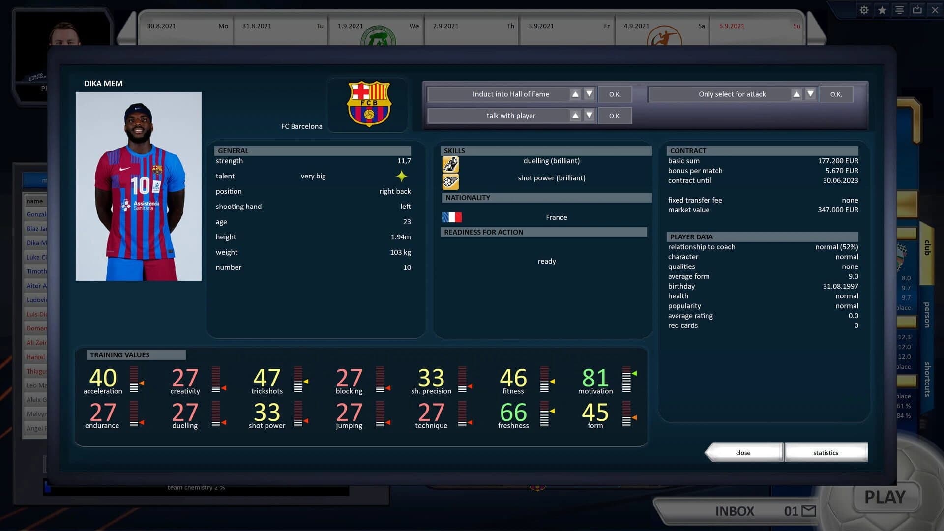 Handball Manager 2022 screenshot 5