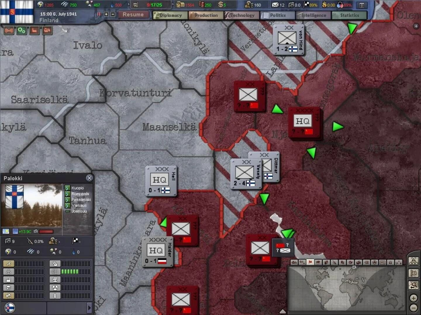 Hearts of Iron III: Semper Fi screenshot 2