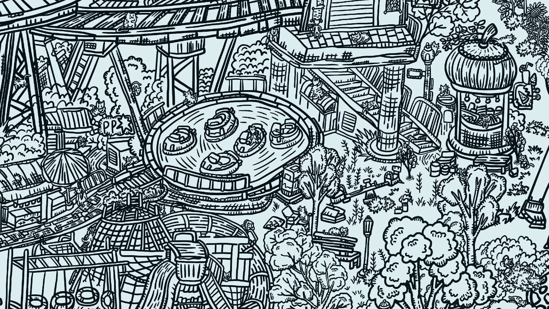 Hidden Cats In Amusement Park screenshot 5