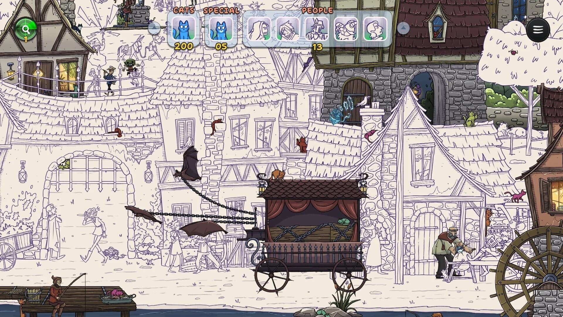 Hidden Cats in Spooky Village screenshot 2