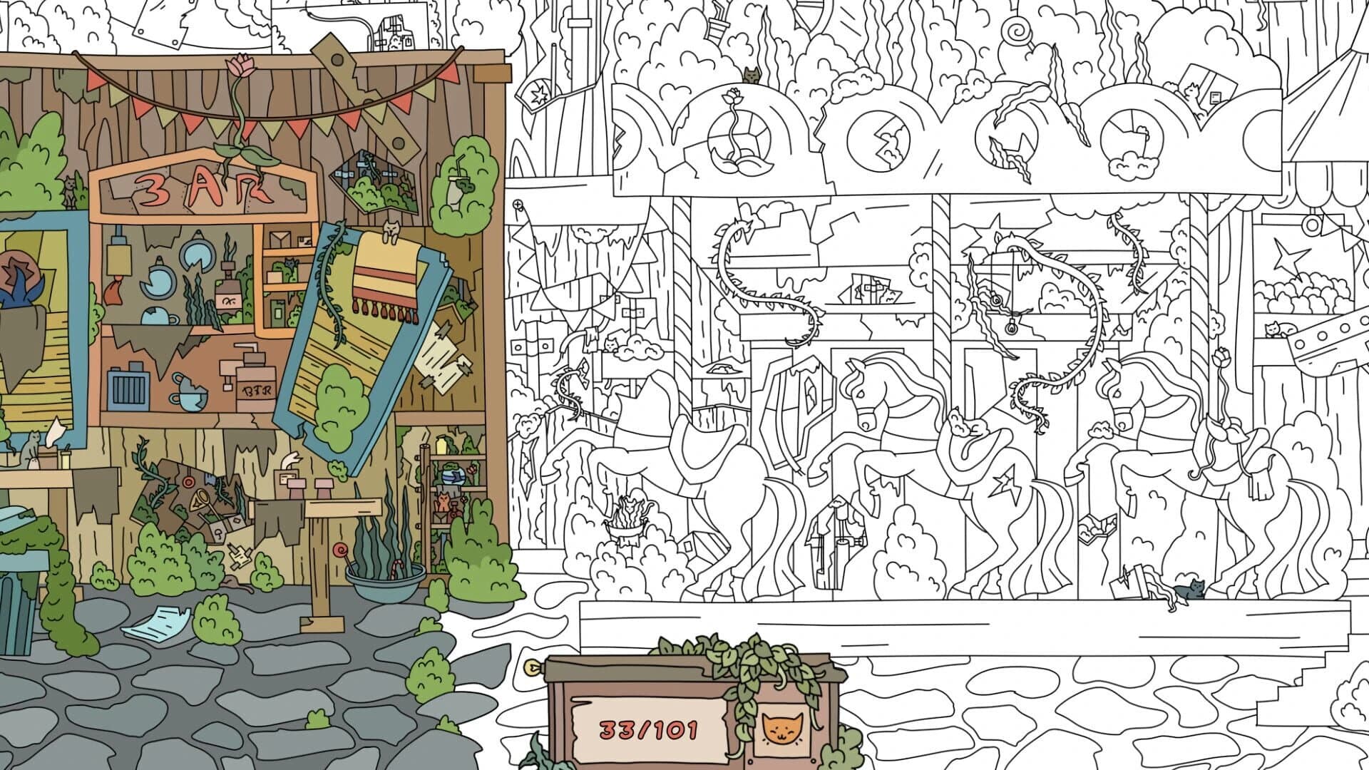 Hidden Cats: Old Amusement Park screenshot 1