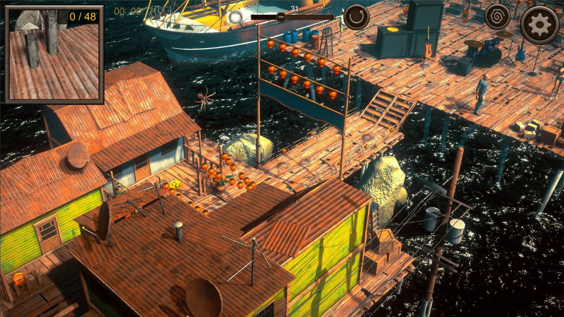 Hidden Floating City Top-Down 3D screenshot 4