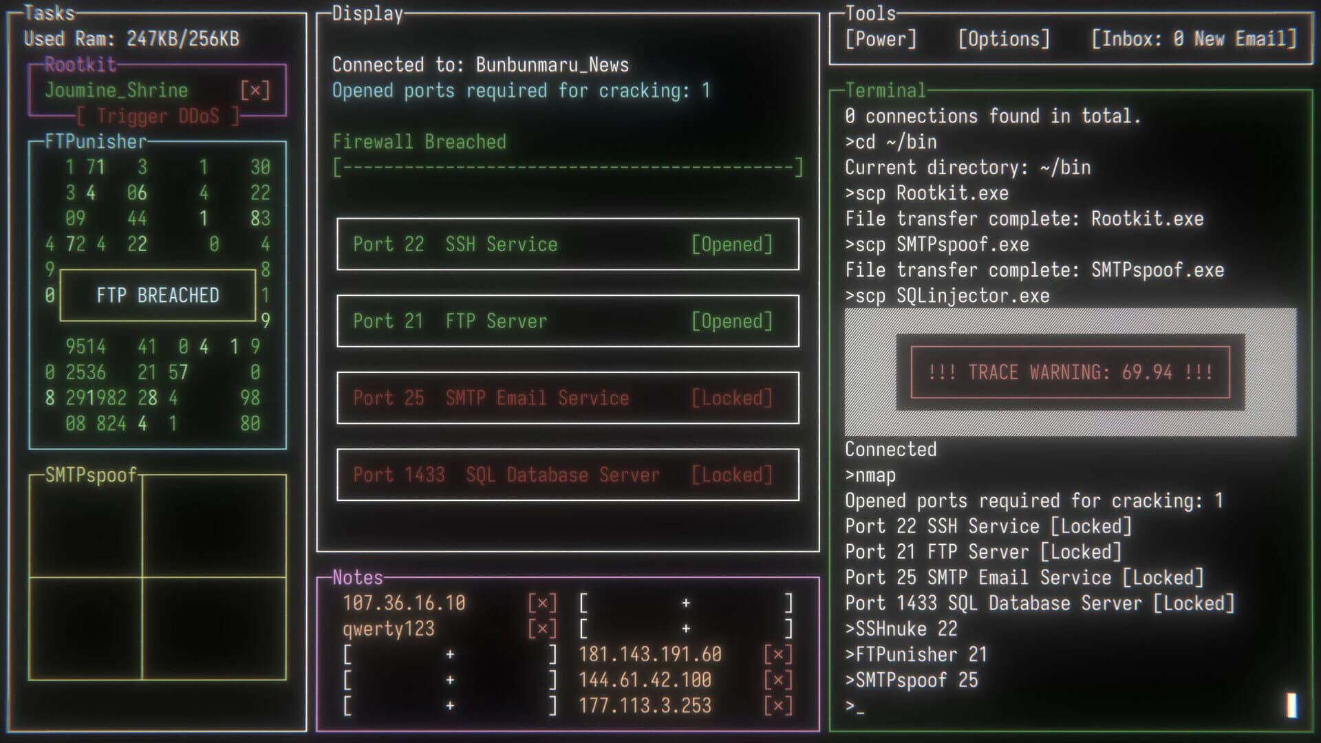 Hifuu OS: Hack Into the Barrier screenshot 1