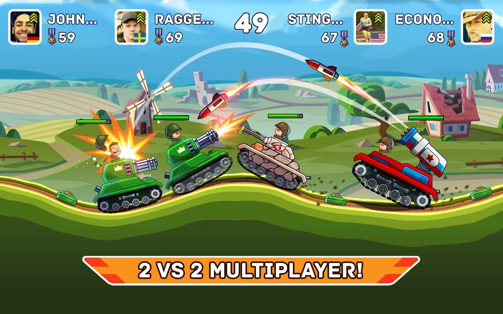 Hills of Steel screenshot 3
