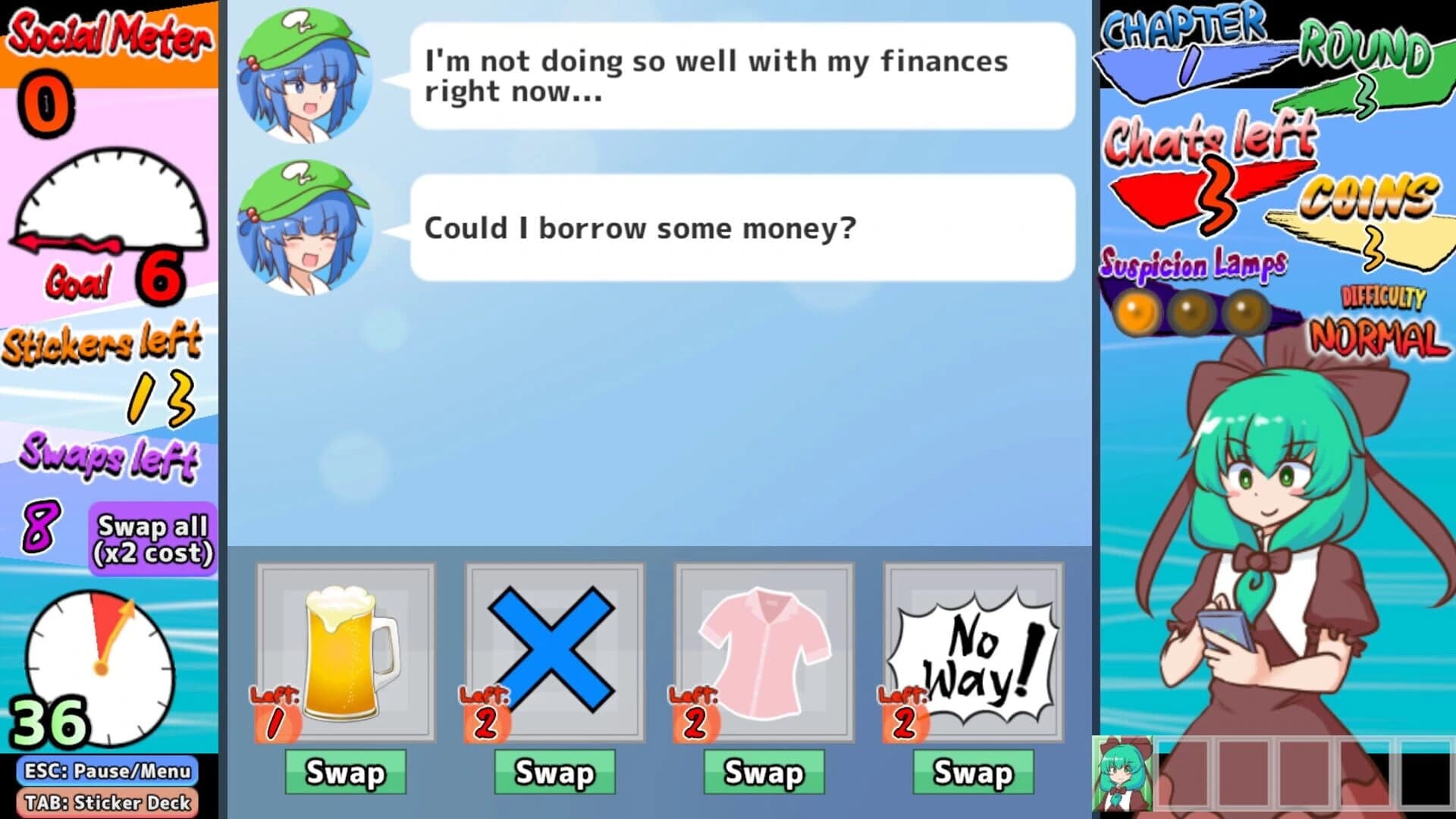 Hina-chan's Sticker Survival screenshot 1