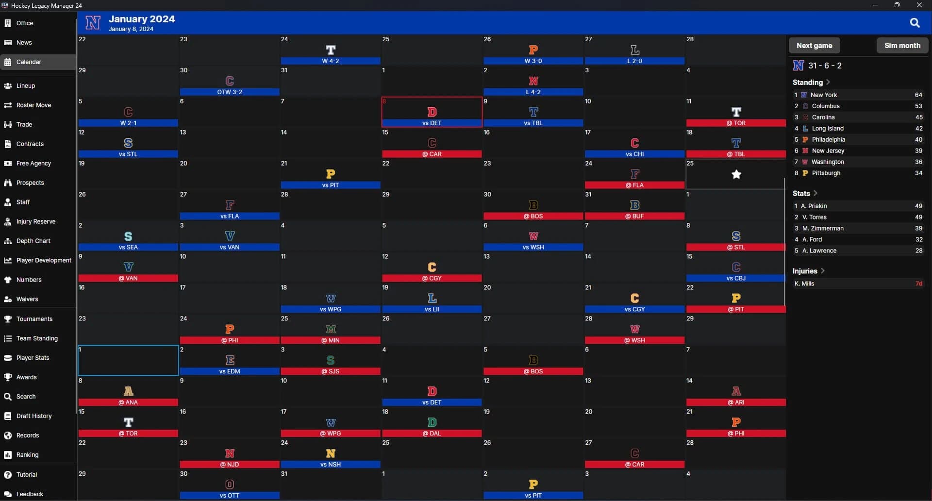 Hockey Legacy Manager 24 screenshot 1