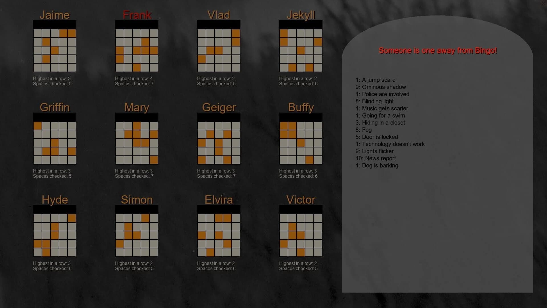 Horror Movie Bingo screenshot 3