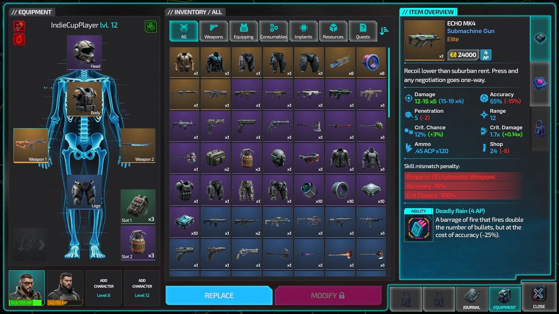 Humanity Echo: Cyberpunk Tactical RPG screenshot 5