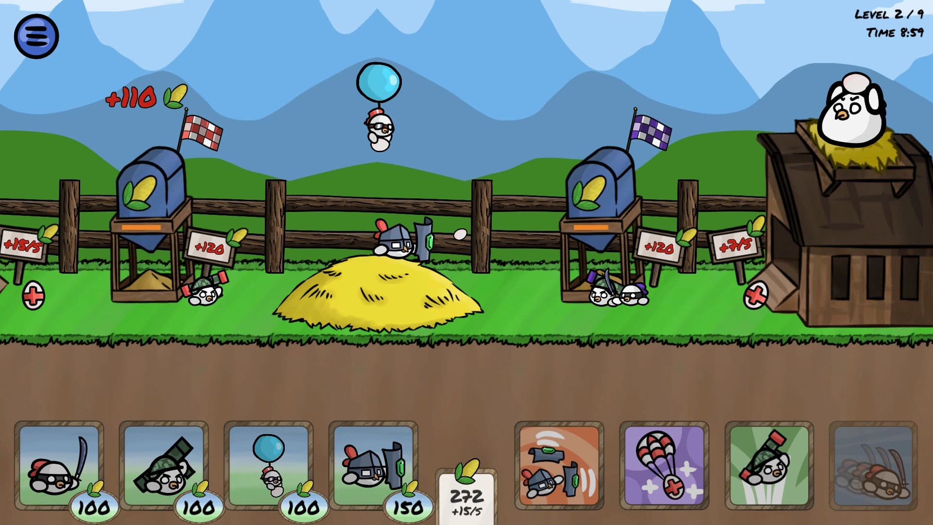 Hungry Chicks: Battle Farm screenshot 2