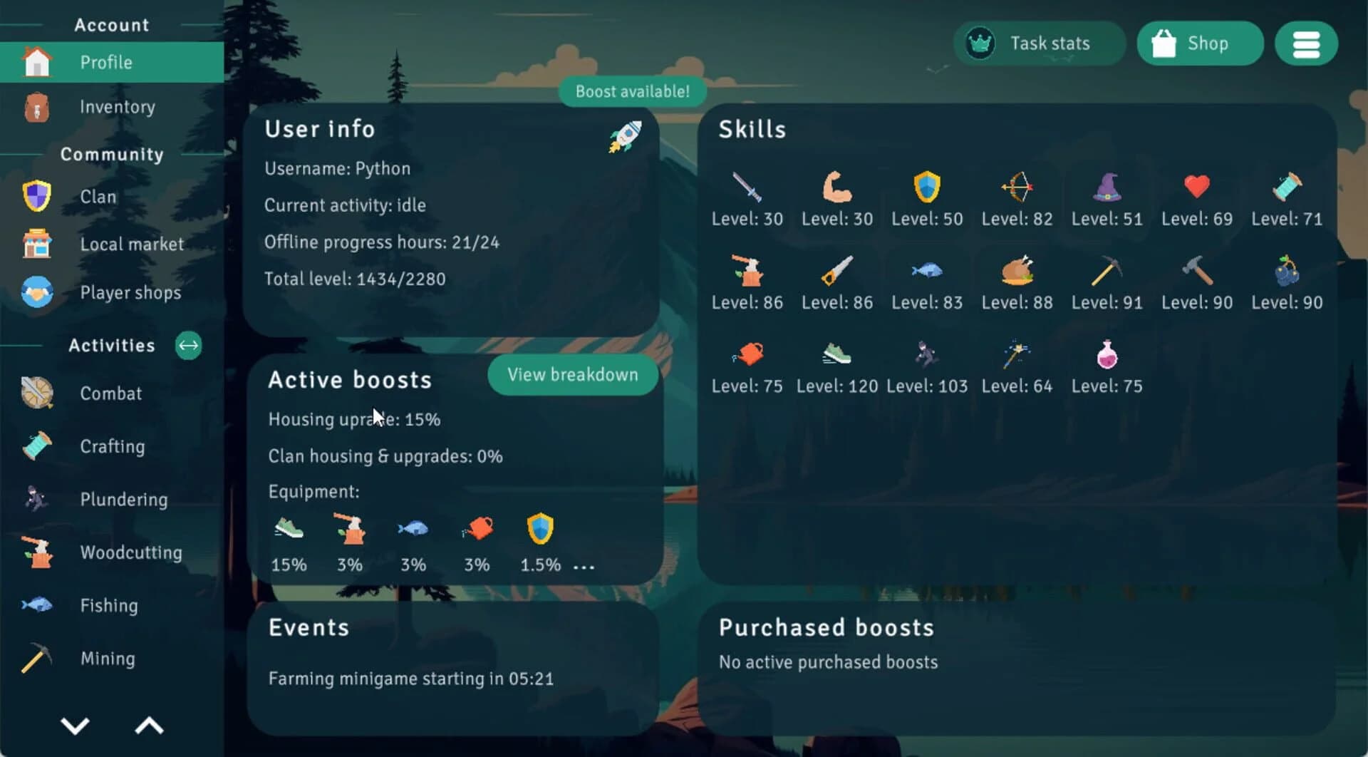 Idle Clans screenshot 1