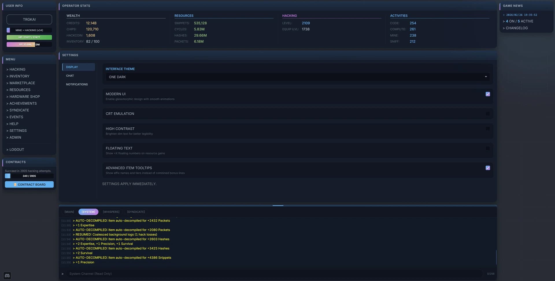 Idle Hacking: An Inaction RPG screenshot 7