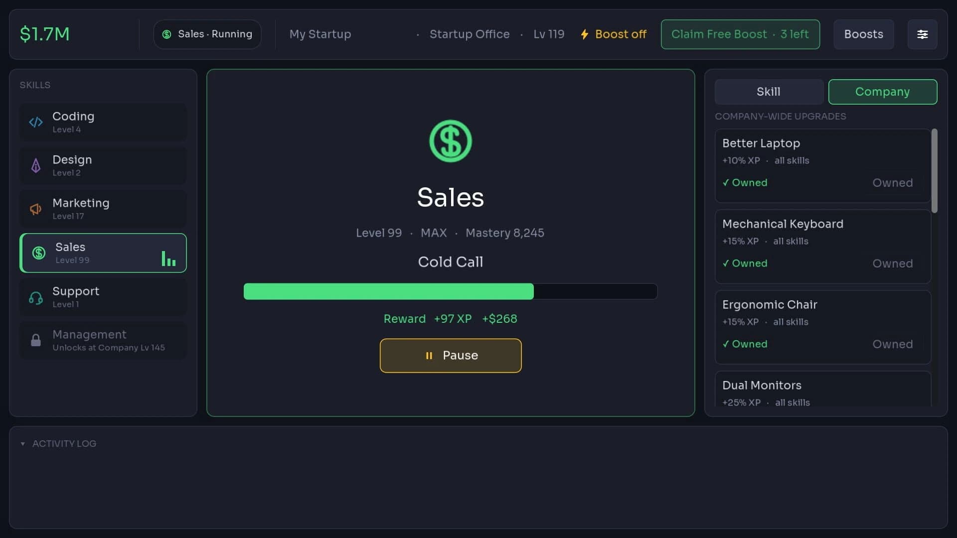 Idle Startup screenshot 1