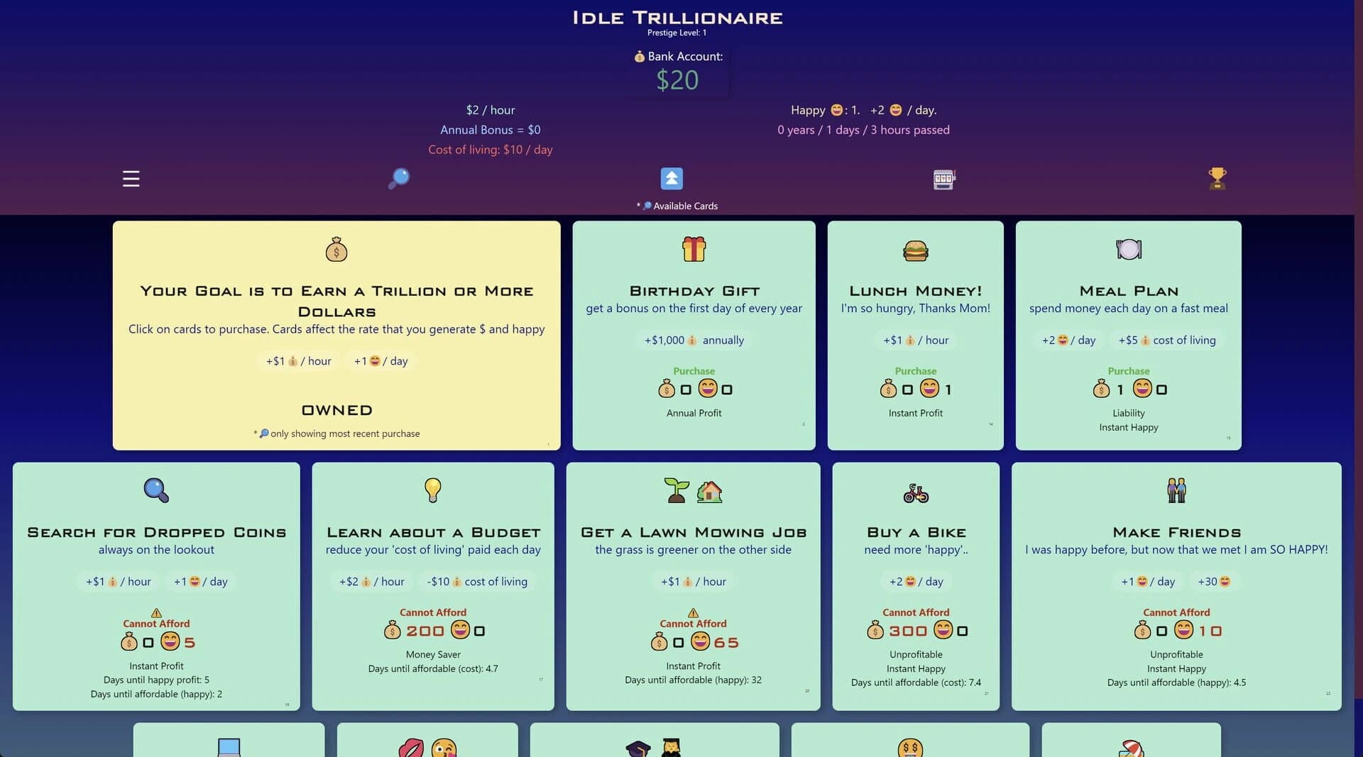 Idle Trillionaire screenshot 1