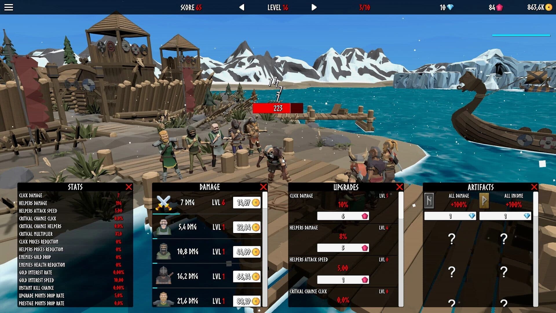 Idle Vikings Clicker screenshot 1